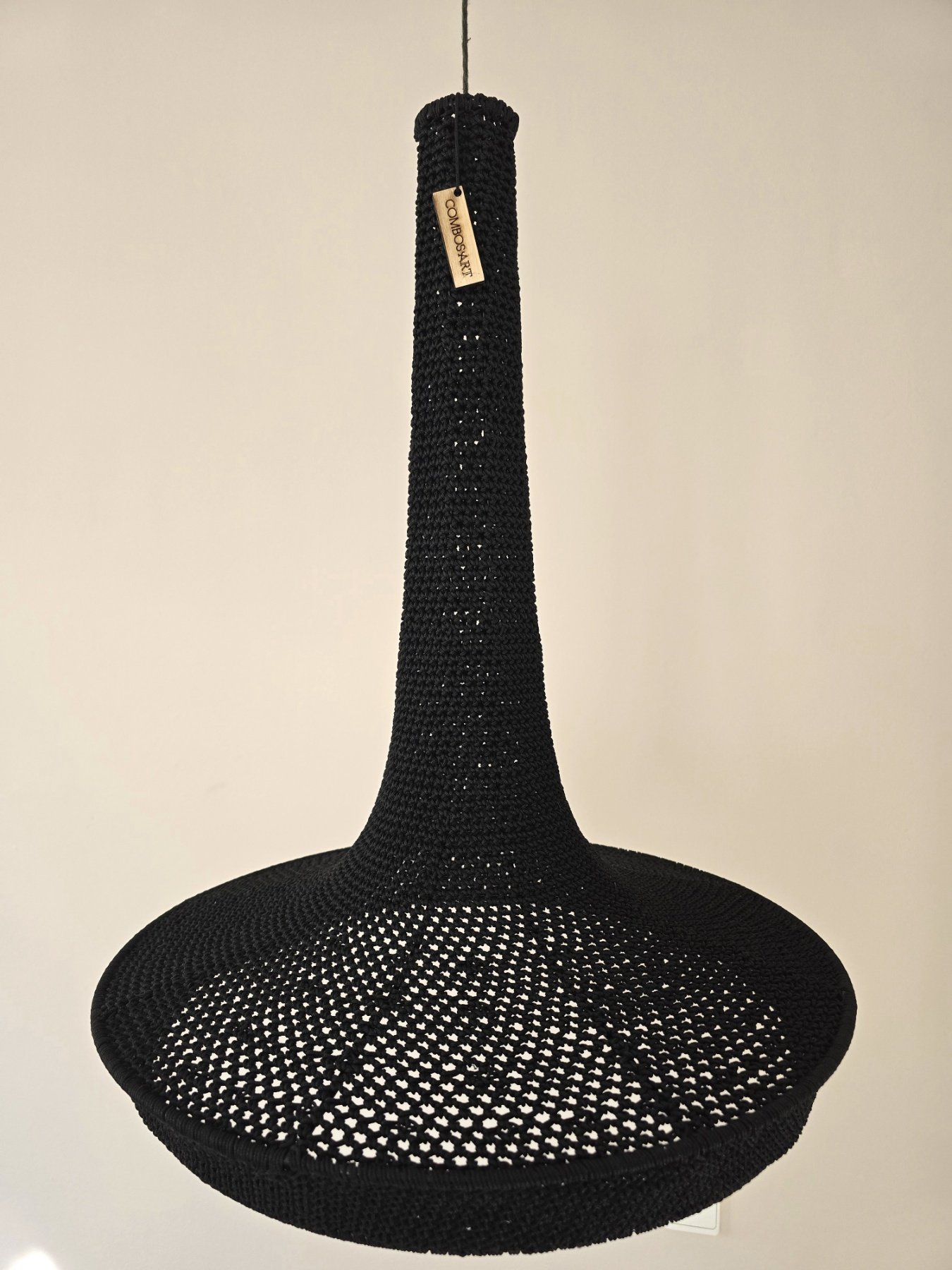 Φωτιστικό μακραμέ Black Lake II